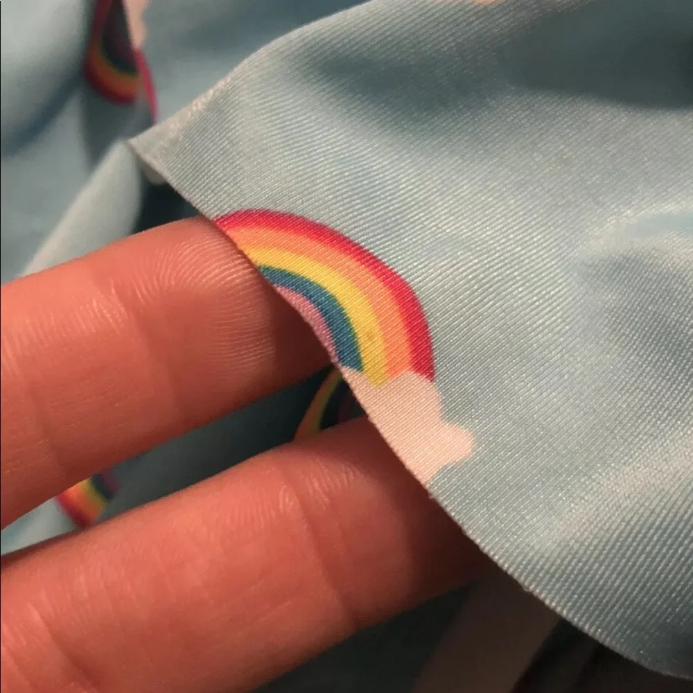 Cat Jack Baby Girls Blue Rainbow Swimsuit 18m